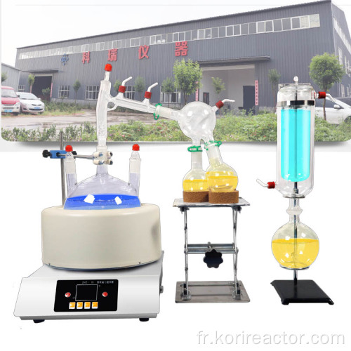 Distillation court trajet de laboratoire 5l